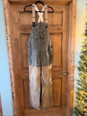 Men’s Filson Shelter Cloth Bibs - Olive & Tan